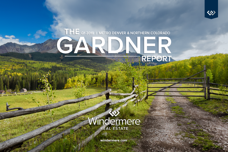 The Gardner Report presented by Windermere Real Estate on a Spring mountain in Colorado backdrop